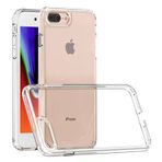 Moby Shop İphone 8 Plus Kılıf Tam Koruma Sağlayan Ultra Sağlam Glazarm Premium Şeffaf Sert Silikon Kapak