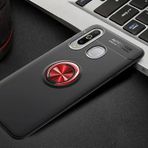Moby Shop Samsung Galaxy A20s Ultra Koruma Sağlayan Stand Özellikli Ringguard Yüzüklü Silikon Kılıf