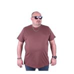 Moc Grande 11100 Büyük Beden Basic Taba Erkek T-shirt