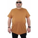 Moc Grande 11100 Büyük Beden Basic Vizon Erkek T-shirt