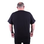 Moc Grande 11160 Büyük Beden Basic Siyah Erkek T-shirt