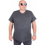 Moc Grande 11170 Antrasit Melanj V Yaka Erkek T-shirt