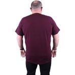 Moc Grande 11170 Büyük Beden Mürdüm Erkek T-shirt