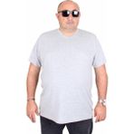 Moc Grande 11170 Gri Melanj V Yaka Erkek T-shirt