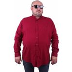 Moc Grande 11307 Bordo Keten Erkek Gömlek