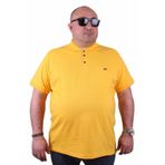 Moc Grande 11500 Büyük Beden Basic Sarı Erkek T-shirt