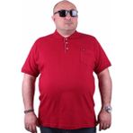 Moc Grande 11501 Polo Büyük Beden Bordo Erkek T-shirt