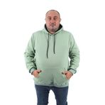 Moc Grande 11700 Çağla Büyük Beden Basic Kapüşonlu Erkek Sweatshirt