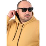 Moc Grande 11700 Vizon Büyük Beden Basic Kapüşonlu Erkek Sweatshirt
