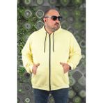 Moc Grande 11701 Sarı 3 İp Kapüşonlu Erkek Sweatshirt