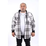 Moc Grande 22202 Indigo Büyük Beden Çift Cep Oduncu Erkek Sweatshirt