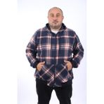 Moc Grande 22208 Indigo Büyük Beden Kanguru Cep Square Erkek Sweatshirt