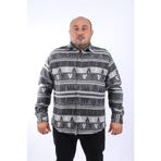 Moc Grande 22211 Antrasit MC Rug Print Oduncu Erkek Gömlek