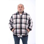 Moc Grande 22219 Gri Büyük Beden Dik Yaka Oduncu Erkek Sweatshirt