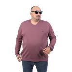 Moc Grande 22720 Double Face Basic V Yaka Lila Erkek Sweatshirt