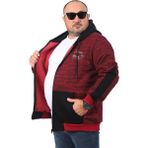 Moc Grande 22726 Bordo Büyük Beden Frontier Erkek Sweatshirt