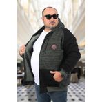 Moc Grande 22727 Bordo Büyük Beden New York College Erkek Sweatshirt