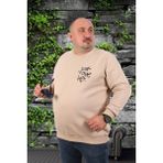 Moc Grande 22733 Bej Büyük Beden Erkek Sweatshirt