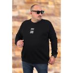 Moc Grande 22734 Siyah Büyük Beden Make Good Unisex Sweatshirt
