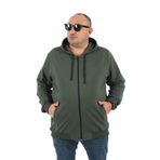 Moc Grande 22751 Haki Kapüşonlu Fermuarlı Erkek Sweatshirt