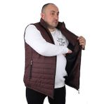 Moc Grande 22810 Bordo Büyük Beden Jessica Su İtici Erkek Yelek