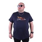 Moc Grande 23112 Wings Büyük Beden Lacivert Erkek T-shirt