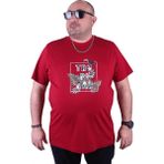 Moc Grande 23114 Tropical Büyük Beden Bordo Erkek T-shirt