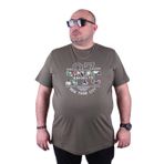 Moc Grande 23115 Nyc Büyük Beden Haki Erkek T-shirt