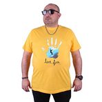 Moc Grande 23117 Surf Büyük Beden Sarı Erkek T-shirt