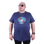 Moc Grande 23119 Summer Büyük Beden Marin Erkek T-shirt