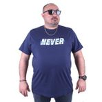 Moc Grande 23135 Never Büyük Beden Marin Erkek T-shirt