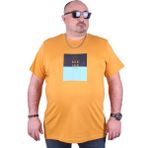 Moc Grande 23136 Seaing Büyük Beden Hardal Erkek T-shirt