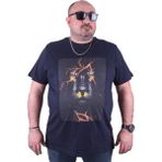 Moc Grande 23138 Lion Büyük Beden Lacivert Erkek T-shirt
