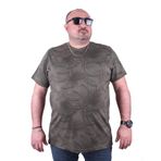 Moc Grande 23148 Palm Leaf Büyük Beden Haki Erkek T-shirt