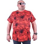 Moc Grande 23148 Palm Leaf Büyük Beden Nar Çiçeği Erkek T-shirt