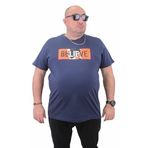 Moc Grande 23180 Büyük Beden Basic Marin Erkek T-shirt