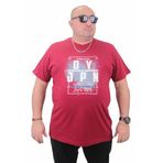 Moc Grande 23181 Büyük Beden Basic Bordo Erkek T-shirt