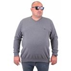 Moc Grande 23201 Antrasit Selanik V Yaka Erkek Sweatshirt