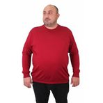 Moc Grande 23216 Bordo Sıfır Yaka Erkek Sweatshirt