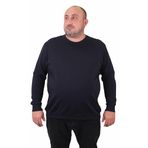 Moc Grande 23216 Lacivert Sıfır Yaka Erkek Sweatshirt