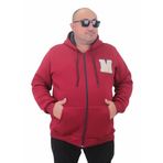 Moc Grande 23217 Bordo Fermuarlı Erkek Sweatshirt