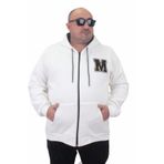 Moc Grande 23217 Ekru Fermuarlı Erkek Sweatshirt