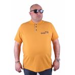 Moc Grande 23401 Büyük Beden Basic Hardal Erkek T-shirt