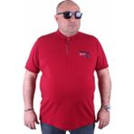 Moc Grande 23402 Büyük Beden Basic Bordo Erkek T-shirt