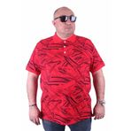 Moc Grande 23411 Büyük Beden Basic Kırmızı Erkek T-shirt