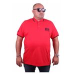 Moc Grande 23417 Büyük Beden Basic Kırmızı Erkek T-shirt