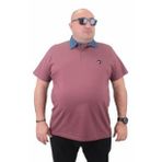 Moc Grande 23420 Büyük Beden Eflatun Erkek T-shirt