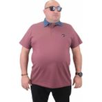 Moc Grande 23420 Büyük Beden Eflatun Erkek T-shirt