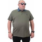 Moc Grande 23420 Büyük Beden Haki Erkek T-shirt