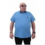 Moc Grande 23420 Büyük Beden Mavi Erkek T-shirt